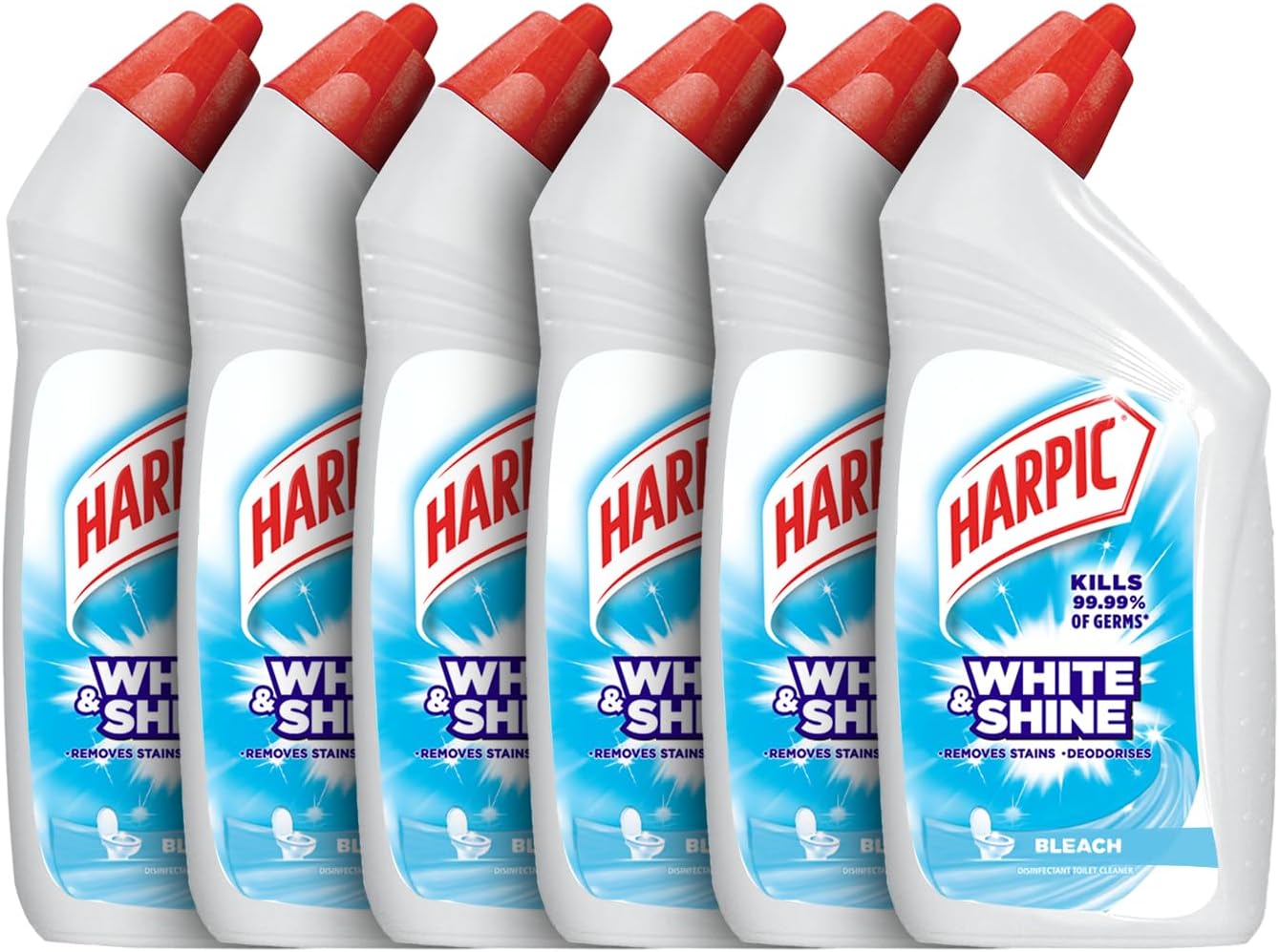 Bleach 500 ml (Pack of 6) Toilet Cleaner Liquid