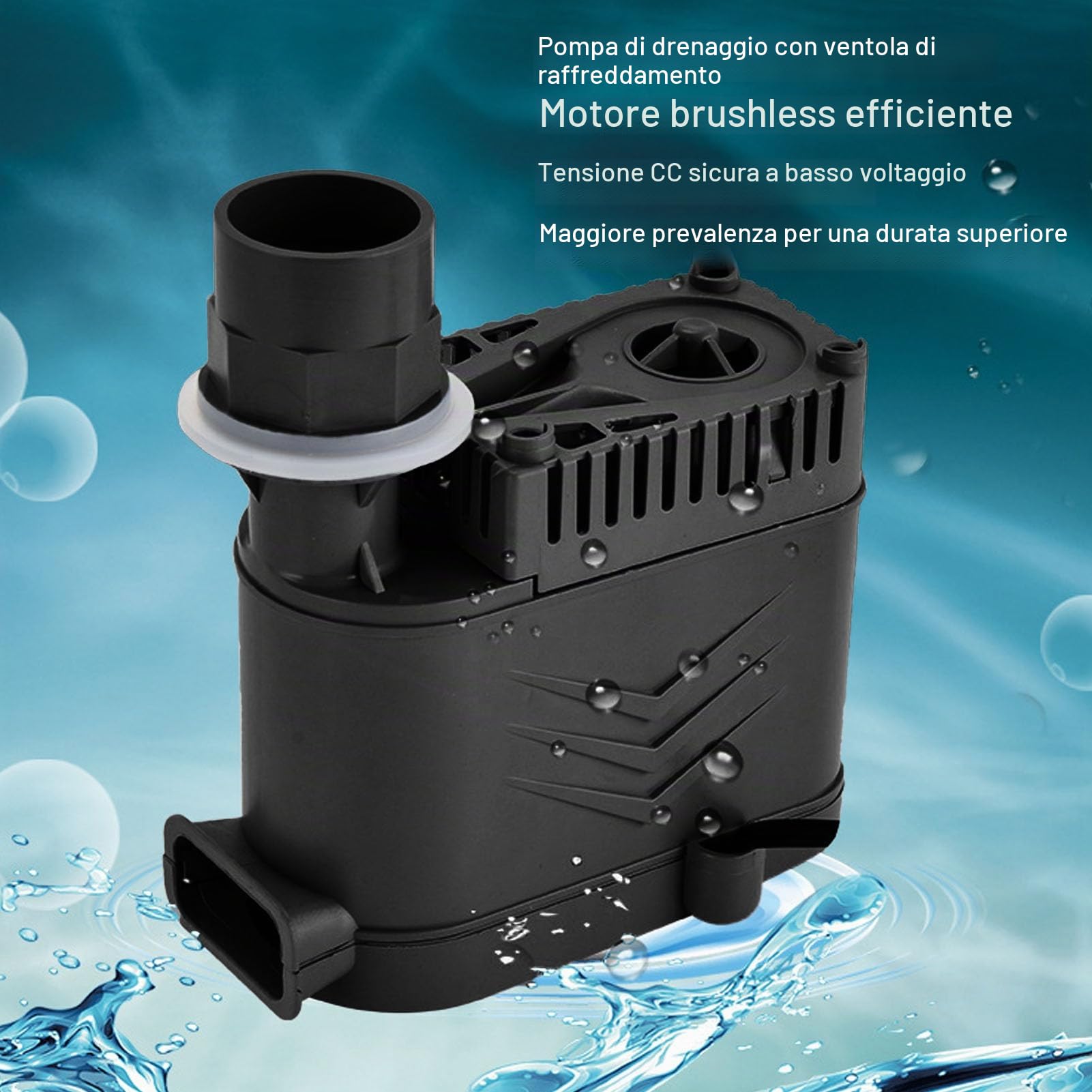 Pompa di Condensa per Aria Condizionata 220-240V 35W 3000L - Senza Spazzole, Basso Rumore, Protezione IPX8