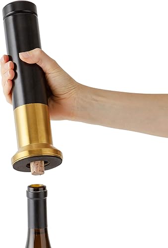 Miniatura 4 de RBT Sacacorchos eléctrico Abridor de vino (negrodorado) 10.25 x 4 x 4 pulgadas