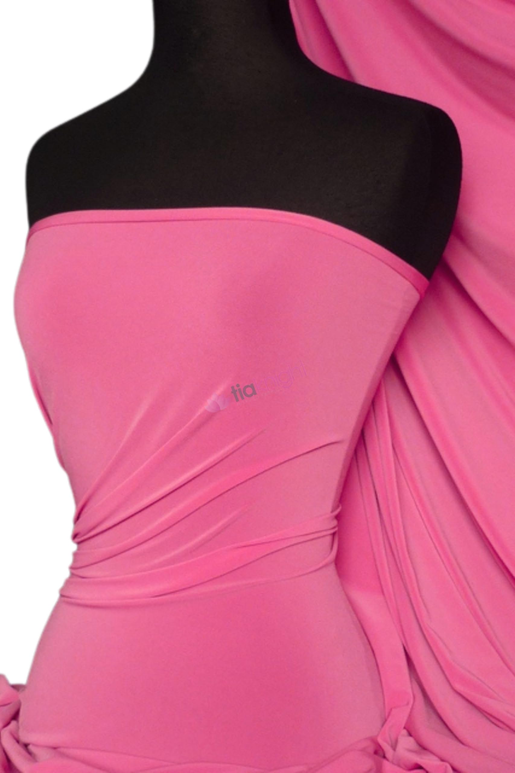 Tia Knight Inspired Fabrics Cerise Pink Premium Quality Soft Touch Lycra | Stretch Dressmaking Fabric | Sold By The Metre | 50+ Colours In Stock | Same Day Dispatch | By Tia Knight (Q36) (, 1 Metre)