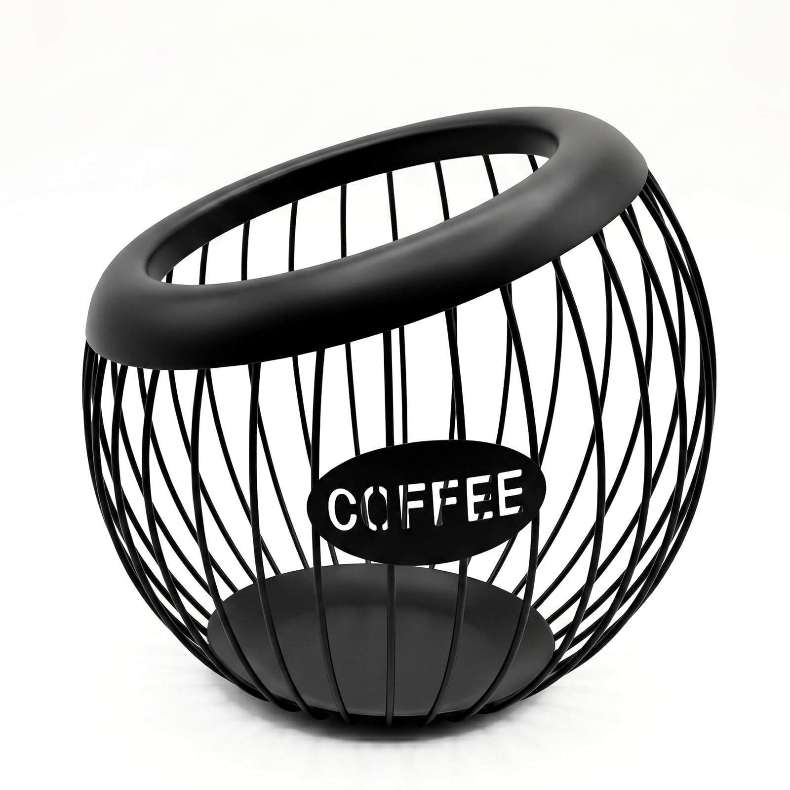 Porte-gobelets K et support de dosettes de café en métal pour rangement de cuisine