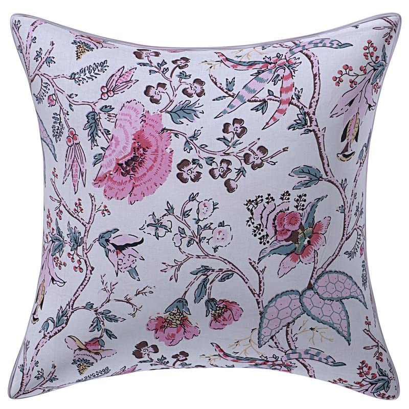 Image of Texstylers Pure Cotton Reversible Jaipuri Print 20x20 Inch Cushion Covers,04