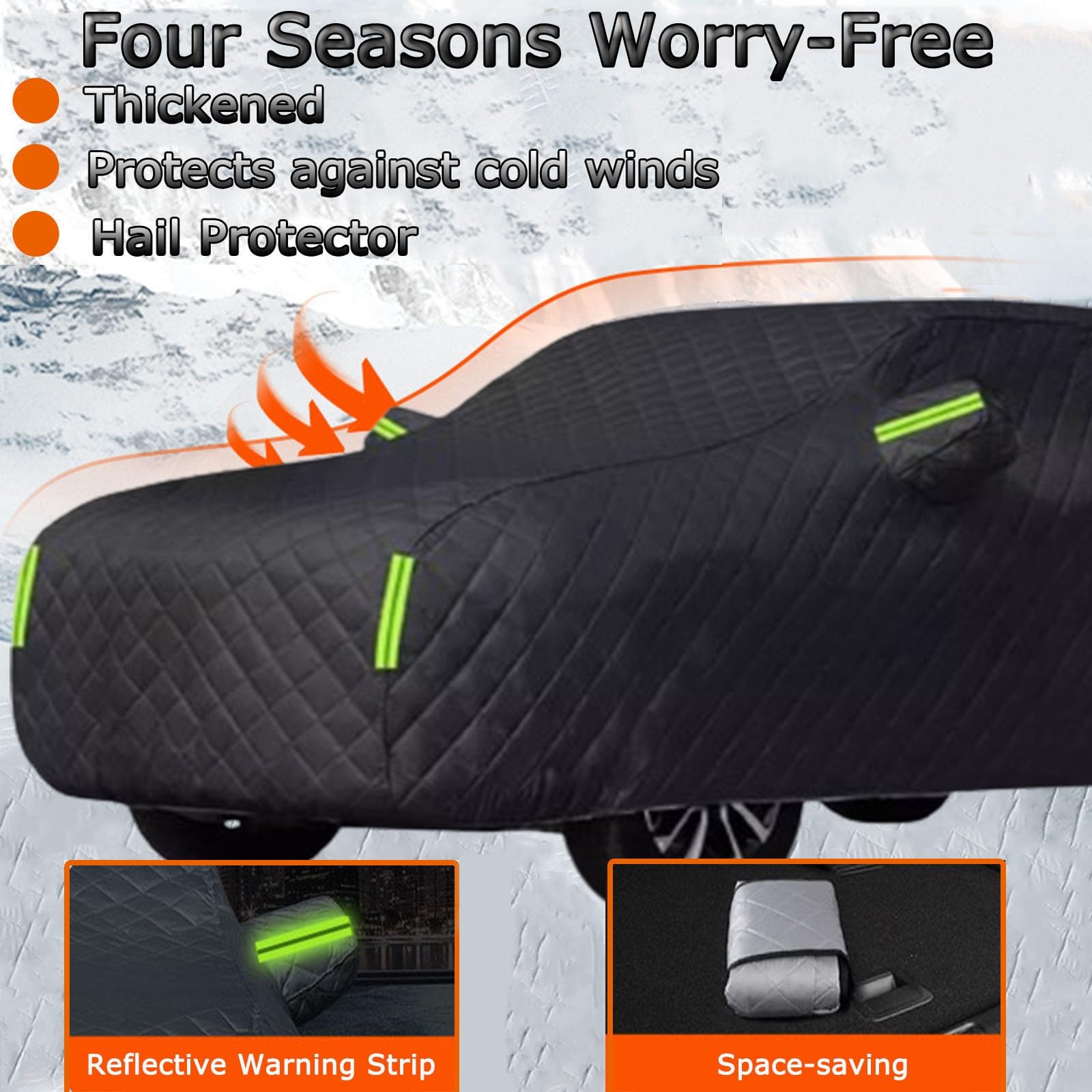 Funda Coche Antigranizo para Toyot Rav4,Funda Coche Granizo contra Polvo contra Granizo Impermeable Y Sol Invierno Protector Exteriores Y Coches Cubierta