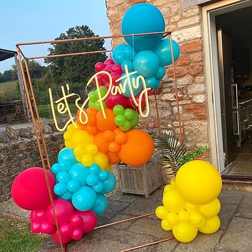 Lyzzglobo Rainbow Balloon Garland Arch Kit, 127Pcs Mexican Fiesta Balloon Arch Garland Kit For Birthday Neon Anniversary Children's Party Decorations #TOP1