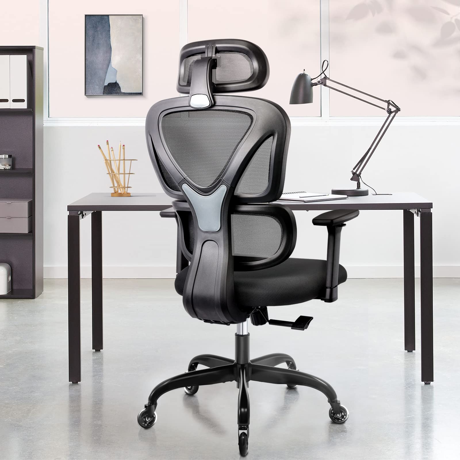 Amazon.co.jp: KERDOM ワークチェア リクライニングチェア オフィス  