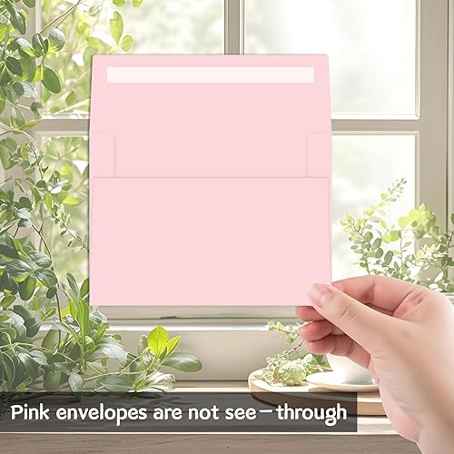 Miniatura 6 de 50 paquetes de sobres de 4 x 6 pulgadas para invitación, sobres de papel kraft A6 autosellantes para tarjetas, fotos, bodas, cumpleaños, fiestas,