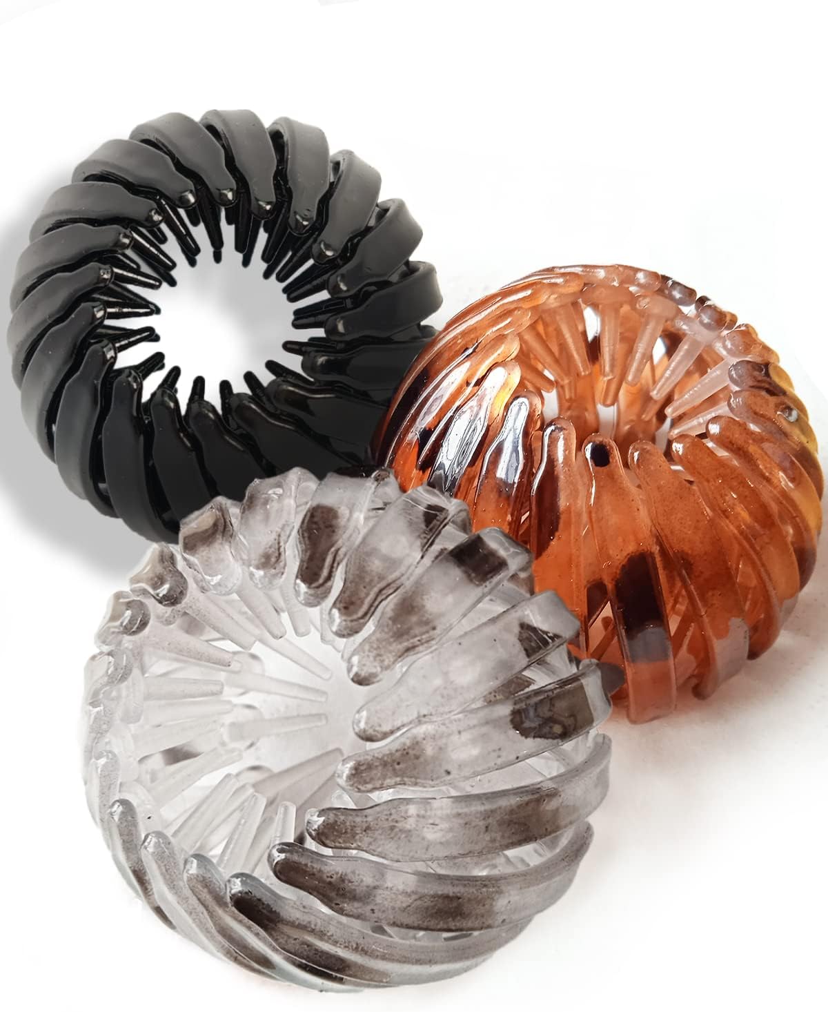 Sizobi 3PCS Hair Pins Hair Nest Clip, Hair Accessories for Women, Ponytail Holders Claw Clips for Girls, Hair Bun Clip for Thin Thick Fine Curly Long Hair, Plastic