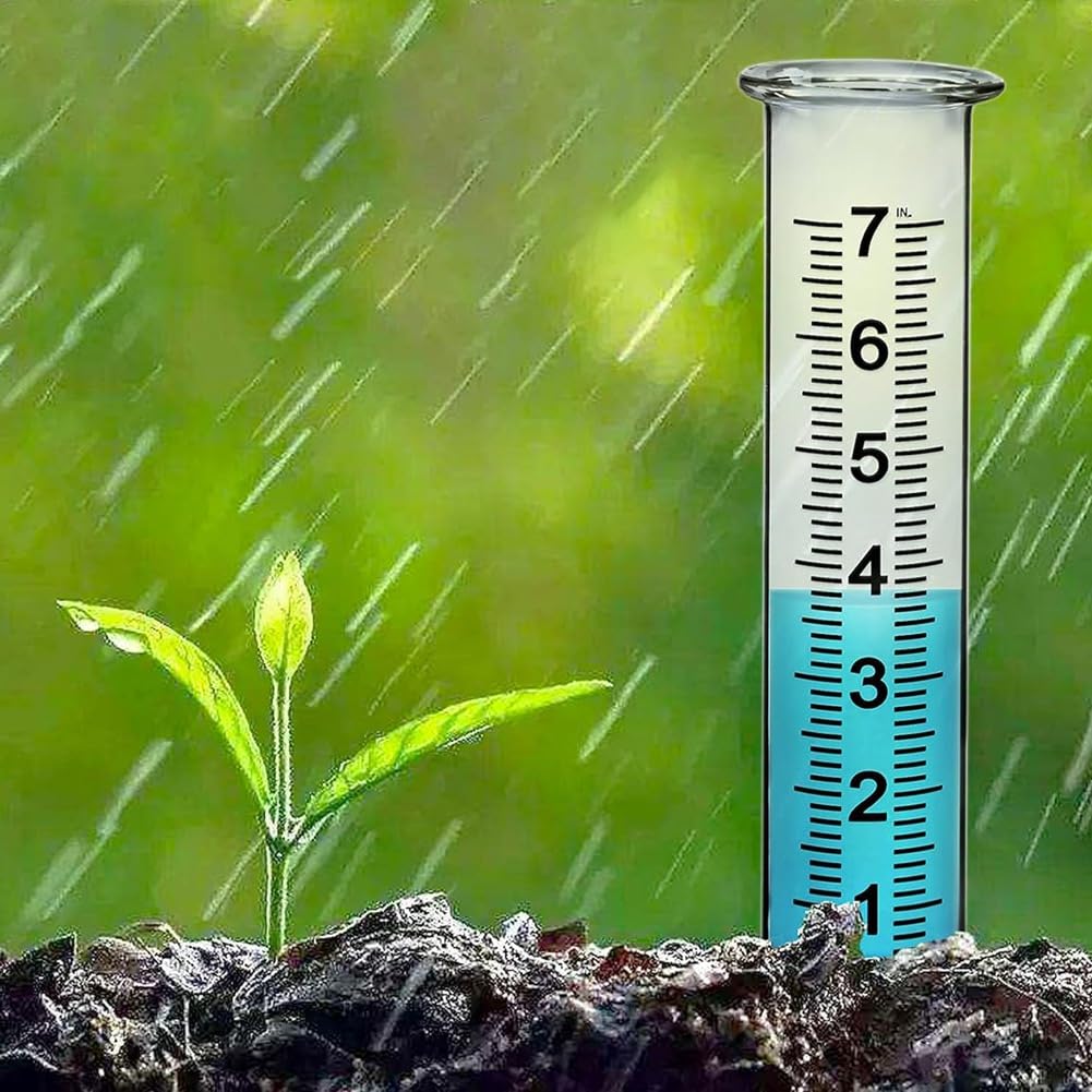 2 Pièces Pluviomètre, 7" Pluviomètre Extérieur, Grands