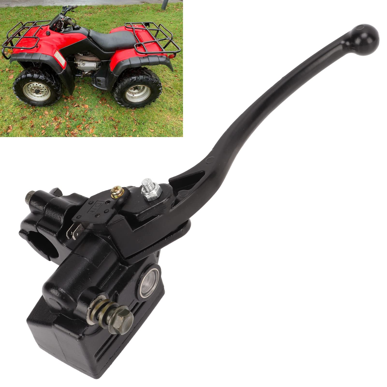 DYTWXG Levier de Pompe de Frein, Remplacement du maître-Cylindre de Frein hydraulique Longue durée de Vie pour TRX 250 300 350 450 FourTrax Rancher 500 pour Moto