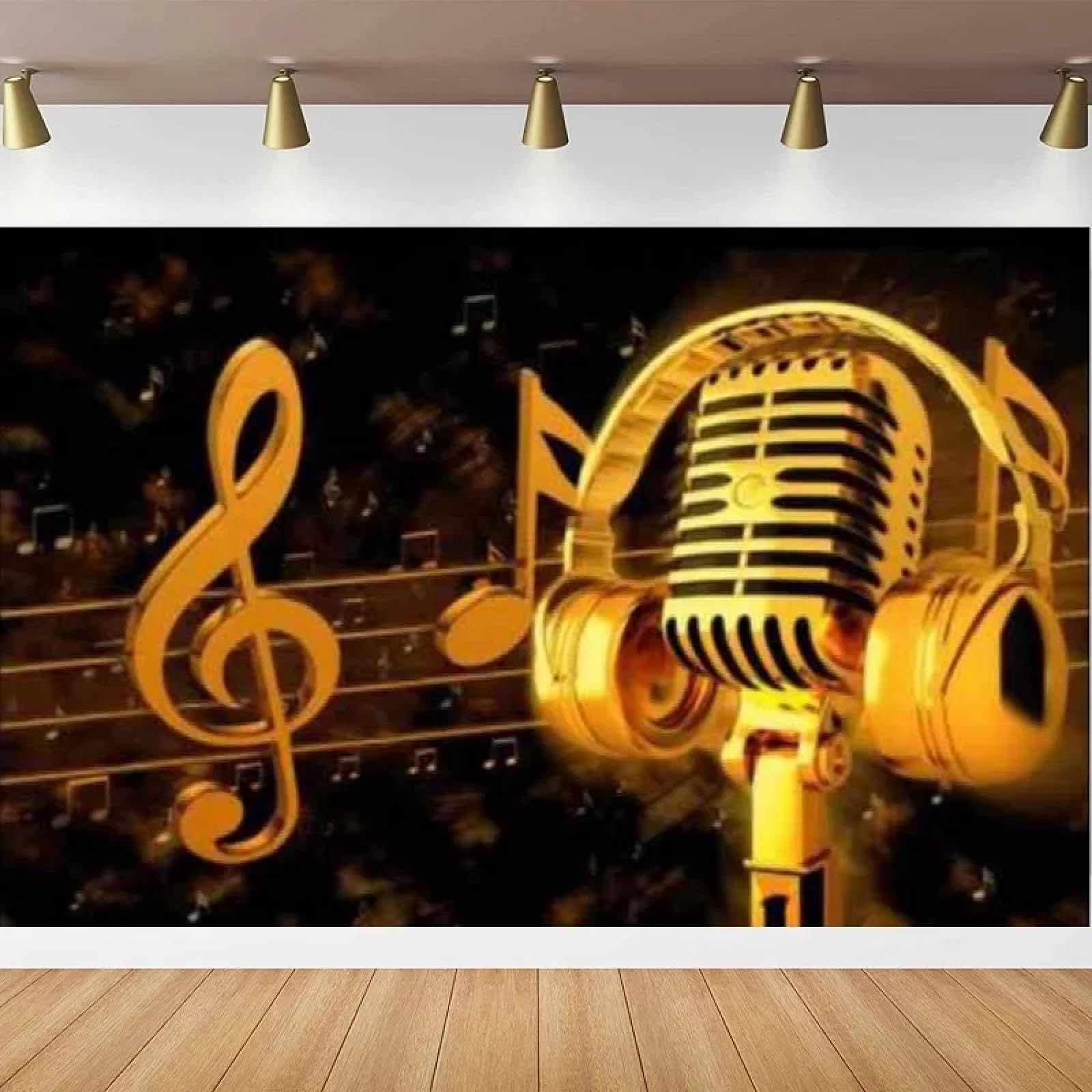 Sfondo Fotografico Musica Da Sogno Simbolo Di Musica Da Sogno Microfono Sfondo Poster E Puntelli Banner Del Partito Di Musica Da Sogno