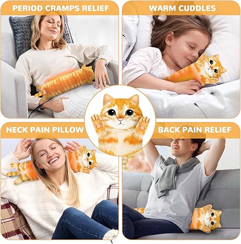 Miniatura 4 de Almohadilla térmica para gatos para calambres menstruales, alivio del dolor menstrual, almohadillas de calor eléctricas portátiles alimentadas por