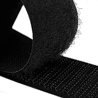 Vista 4 de Country Brook Design - Gancho y lazo negro para coser (1 1/2 pulgadas, 10 yardas)