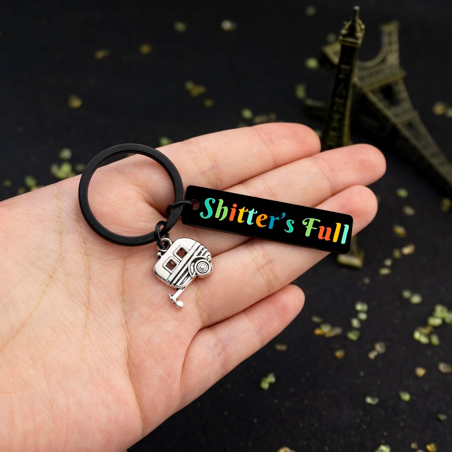 isiyu Shtter's Full Funny Keychain Gifts Happy Travel RV Camper Accessories Travel Gifts for Women Men Camper Accessories