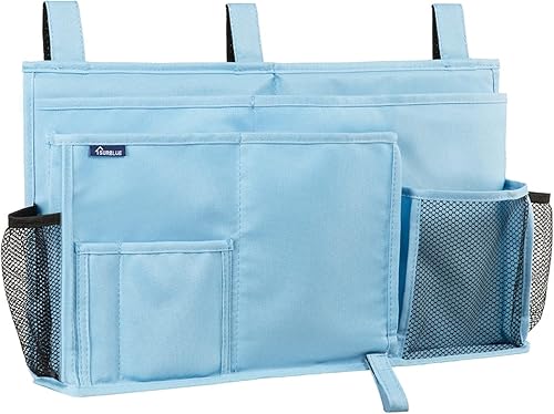 Miniatura 294 de Surblue - Organizador de cama colgante para mesita de noche, bolsa de almacenamiento, bolsillo para literas y camas de hospital, dormitorios Z-Zebra