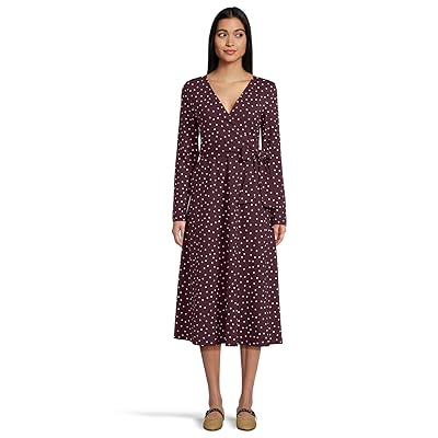 PACT Fit Flare Faux Wrap Dress Women