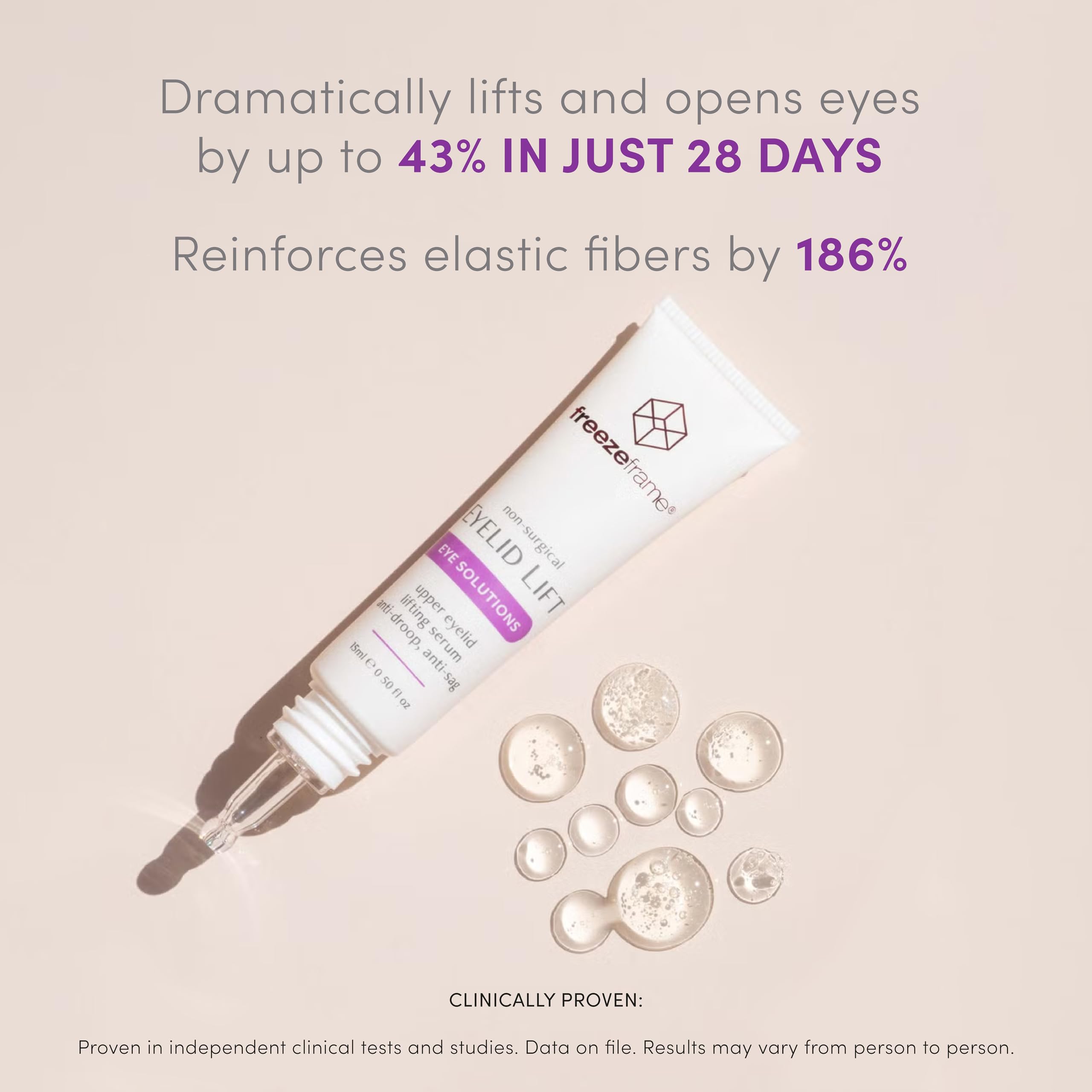 freezeframe, Eyelid Lift, Clinical Lifting Eye Gel and Eye Serum, Lifts and Opens Eyes, Anti-droop - Image 3
