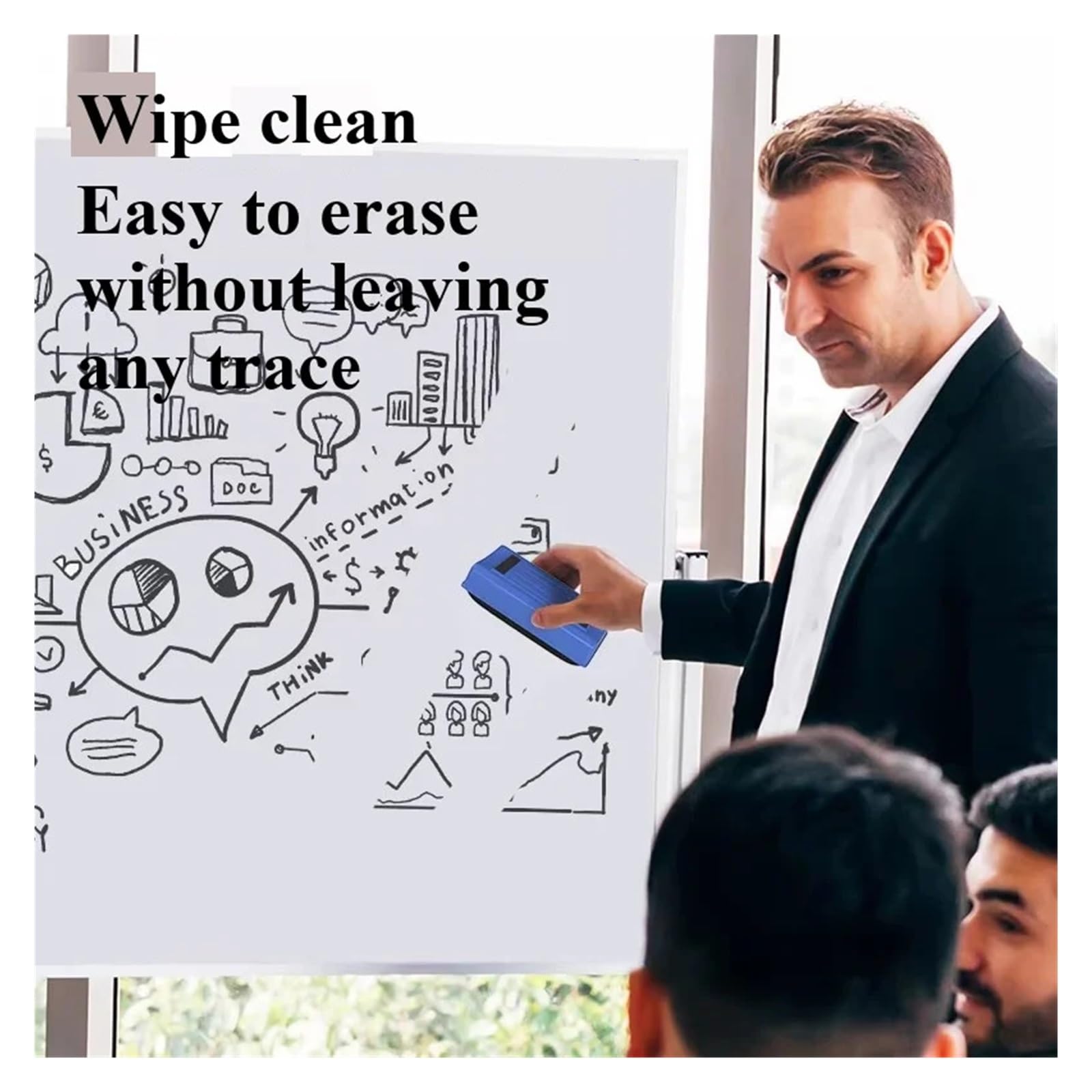 20 Stück Magnetische Whiteboard-Radiergummis, Whiteboard-Saugnapf