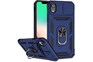Caudabe iPhone XR Case with Camera Cover Kickstand Car Mount Holder