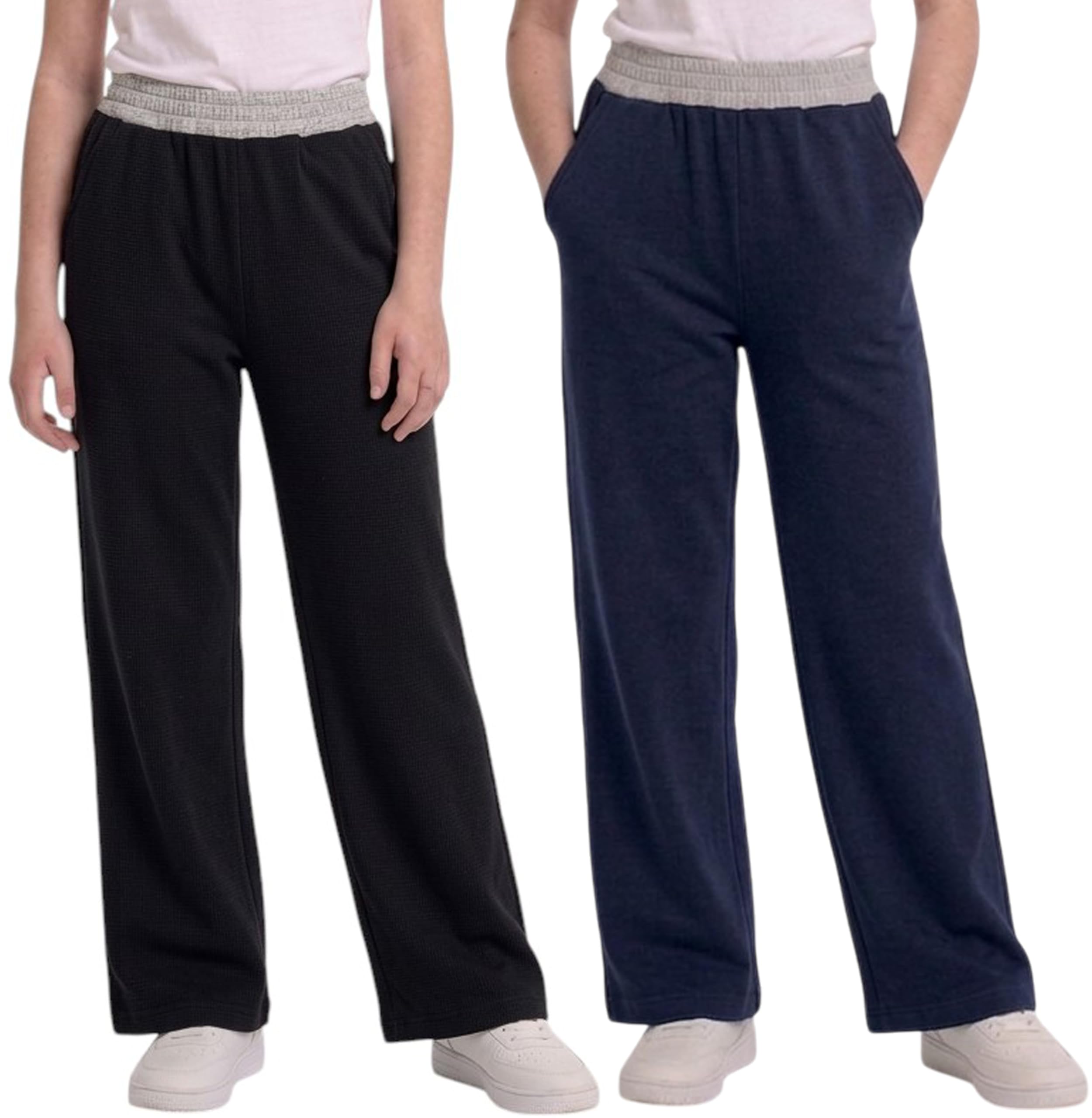 Girl's Cotton Regular Fit Track Pant, Trousers and Lowers for Kids Girls Combo (Pack of 2)-image-17