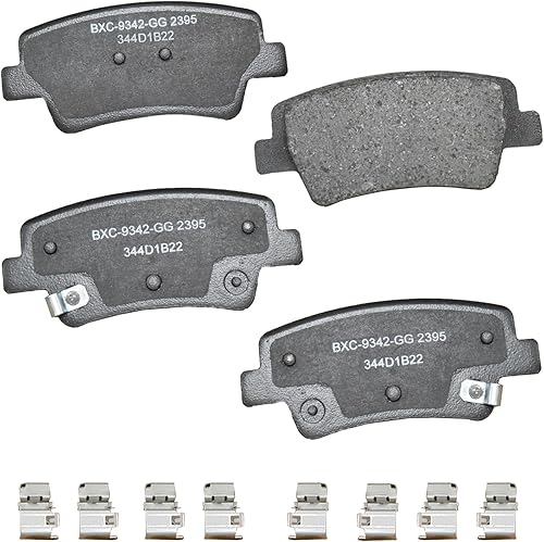 Miniatura 318 de Bendix Pastillas de freno traseras de cerámica Premium SBC1100 para Nissan Frontier 2024-2005, Xterra 2015-2005, Suzuki Equator 2012-2009