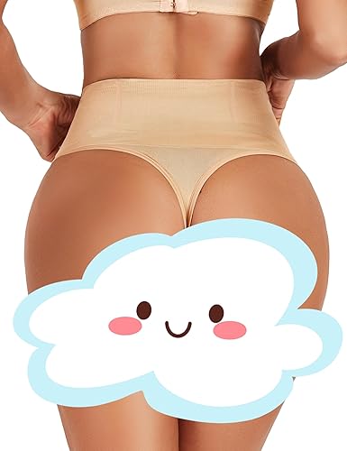 Miniatura 2 de Tanga moldeadora para mujer, con control de abdomen, ropa interior sin costuras, cintura alta, moldeador, faja