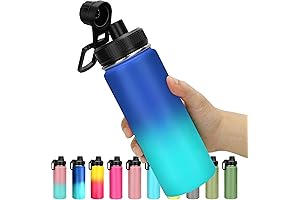 Embrava Water Bottle 18 oz | Vacuum Insulated Stainless Steel Wide Mouth...