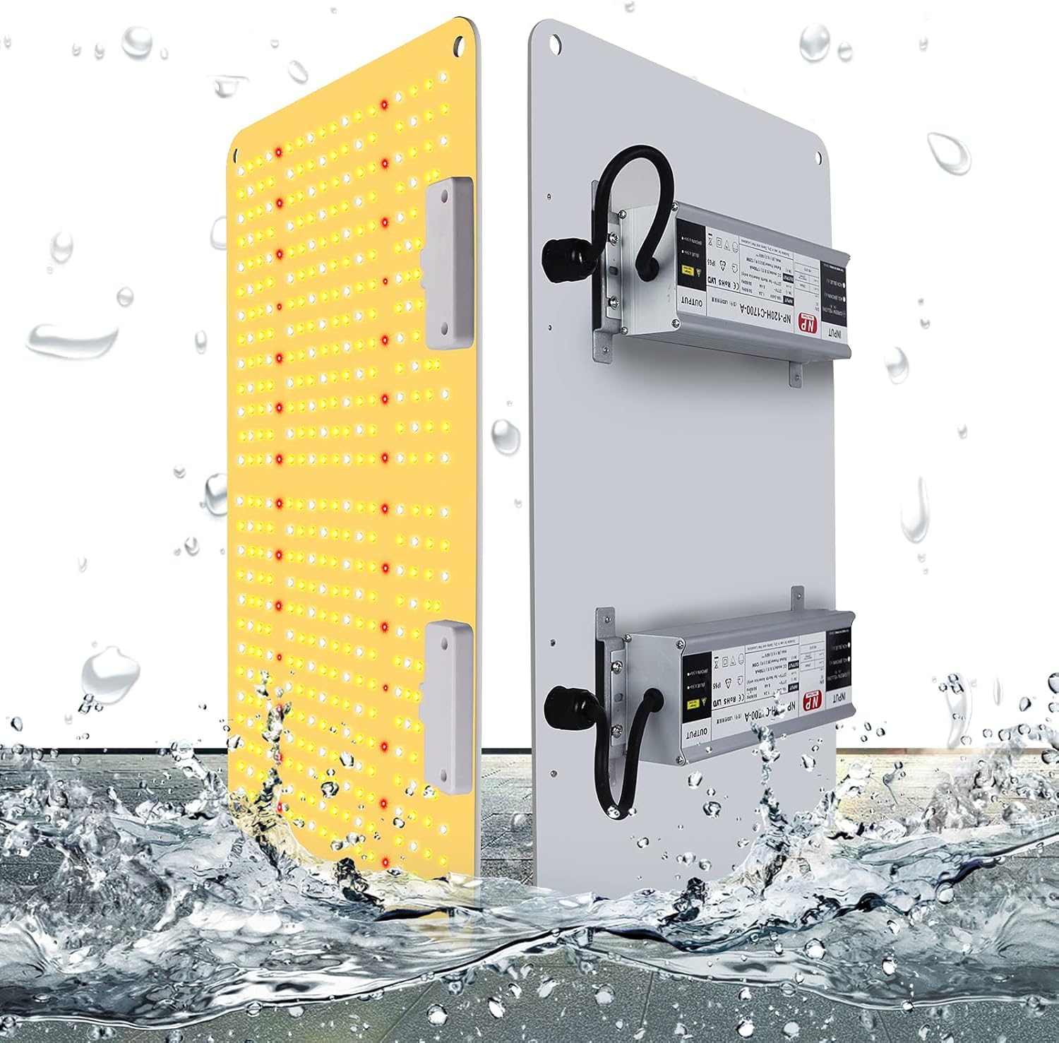 COKOLILA 2000W Lámpara de Cultivo LED Regulable, Espectro Completo con 444 LEDs SMD e IR, Luz de Crecimiento para Plantas de Interior, Cobertura 120x120cm para Fase Vegetación y Floración
