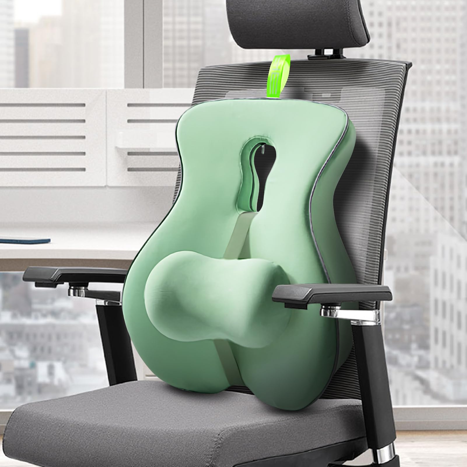 Poduszka Lędźwiowa Ergonomiczne oparcie z pianki memory do siedzenia