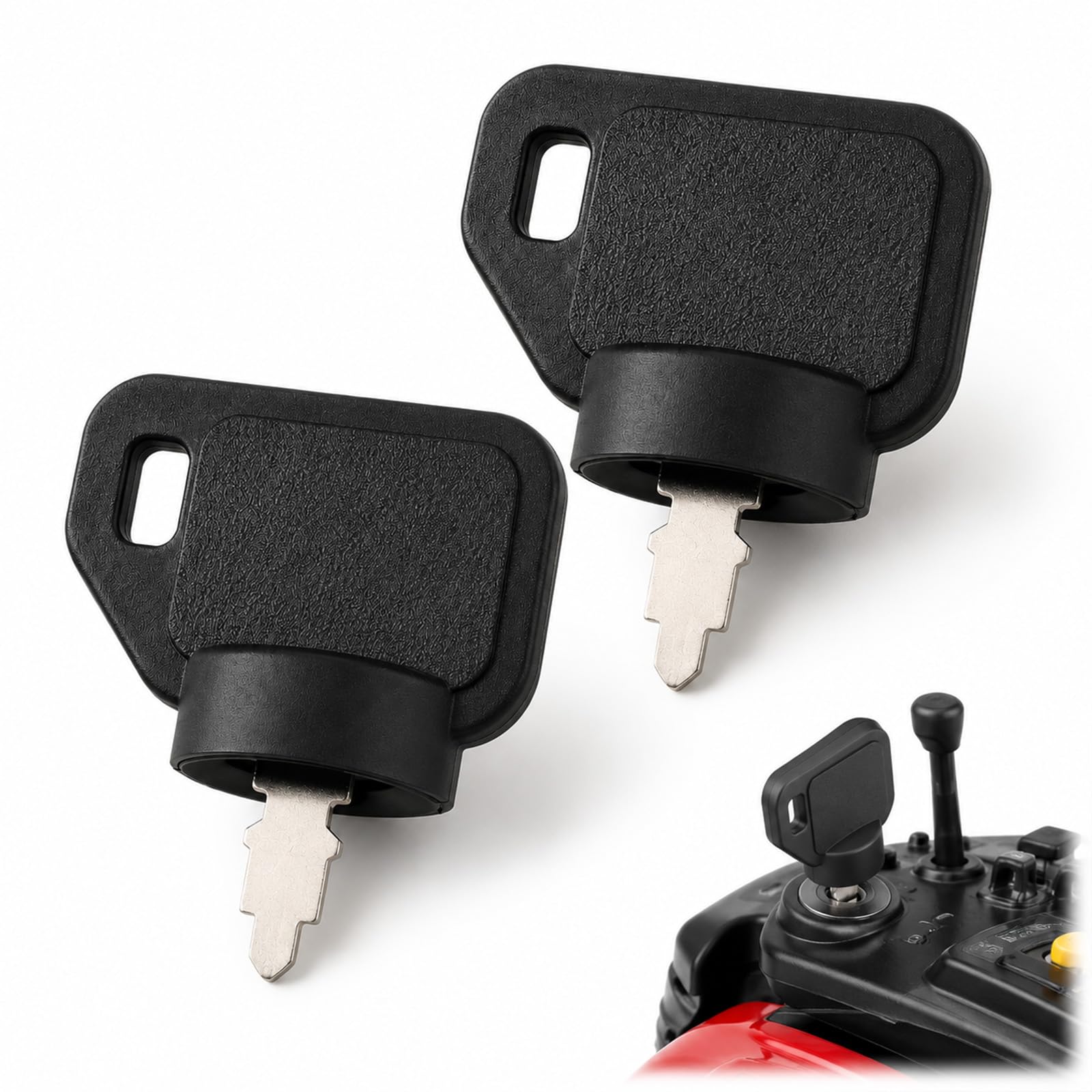 2 Pack 63-8360 Ignition Switch Keys for To-ro Mowers Tractors Snow Blowers