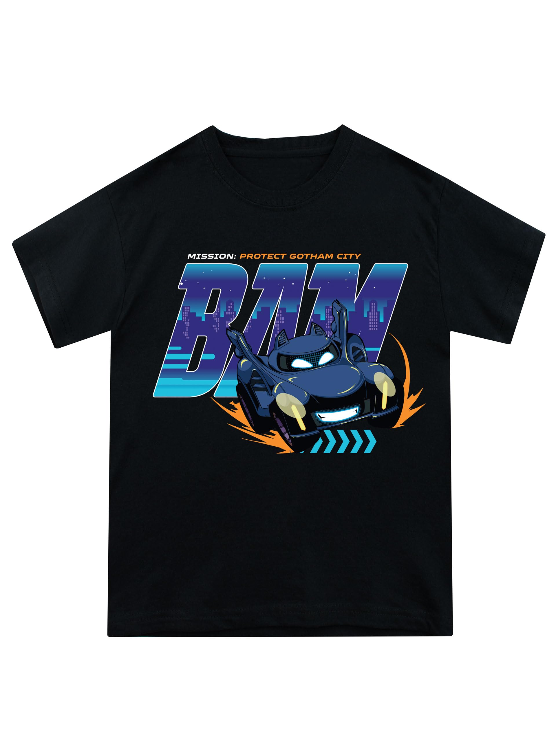 Batwheels T-Shirt | Batman Tshirt | Batmobile Boys' T-Shirts | Official Batman Merchandise | Ages 2 to 8 Years
