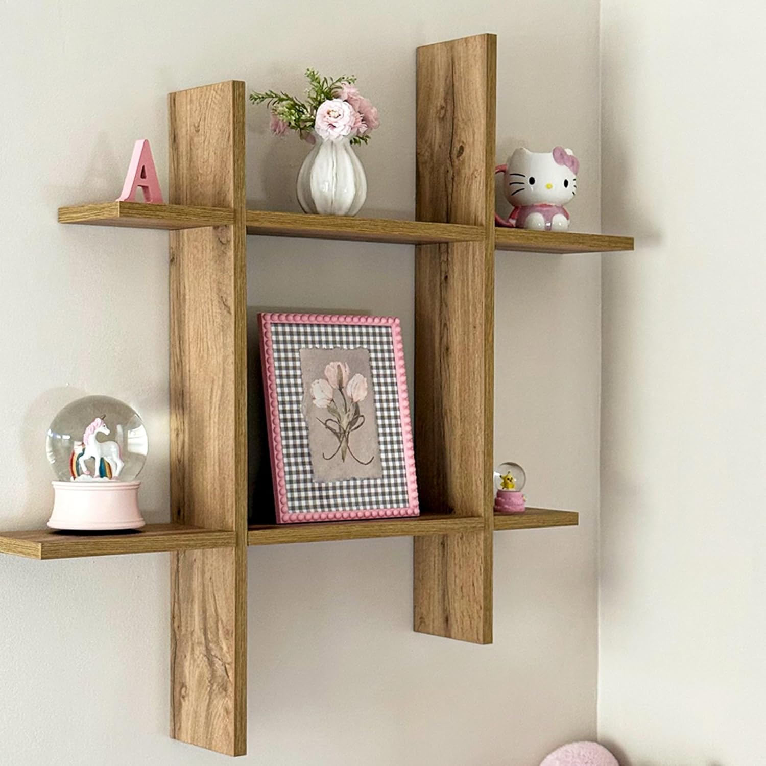 Mobili Fiver, Angelica Shelves # Rustic Oak, Made in Italy