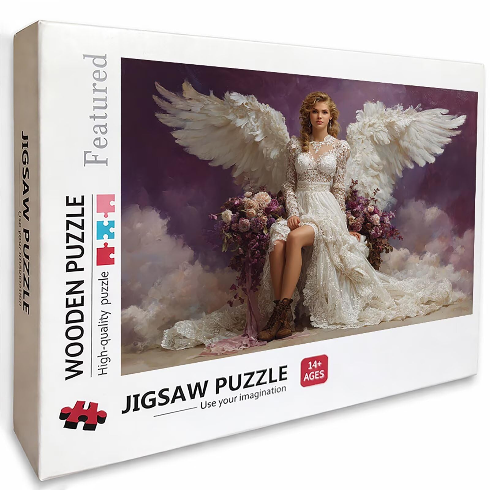 Puzzle Arte con Scatola Flower, Ala Puzzle Legno 5000 Pezzi Adulti 156x105cm, DIY Classici Gioco, Attività di Intrattenimento ad Alta Difficoltà, Jigsaw Per Tutta La Famiglia, Regalo Donna, 1-5459