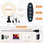 Ring Light, Video Conference Lighting Kit 3200k-6500K Dimmable Led Ring Light Clip on Laptop Monitor for Zoom Meeting/Remote Working/Video Calls/Live Streaming/YouTube Video/Makeup/TikTok