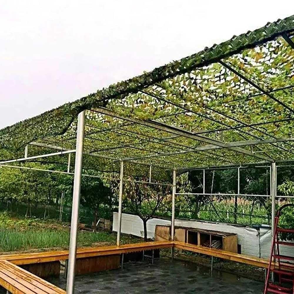 Red de Camuflaje Ligera Malla de Camuflaje Red de Protección Solar del Ejército Militar para Jardín Interior Observar Aves(8.512m)