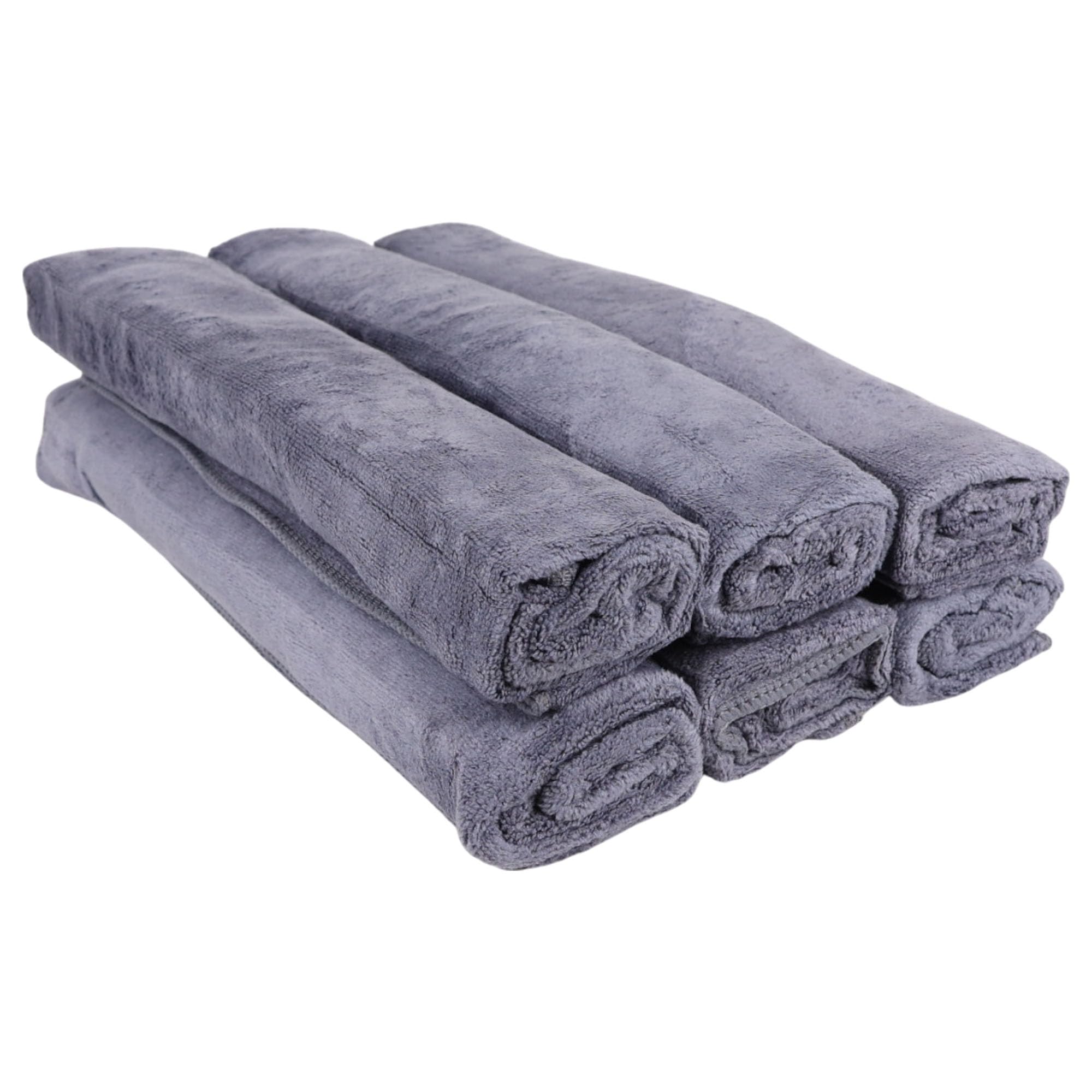 Eson Microfiber Salon Hair Towels, Pack of 6, 45x90cm, Hot Towels, Softees Hair Care Towel, Hand Towels, Salon Hair Towels for Hairstylists, Barbers, Spa, Gym, Beauty Salon, Bathroom (Grey)