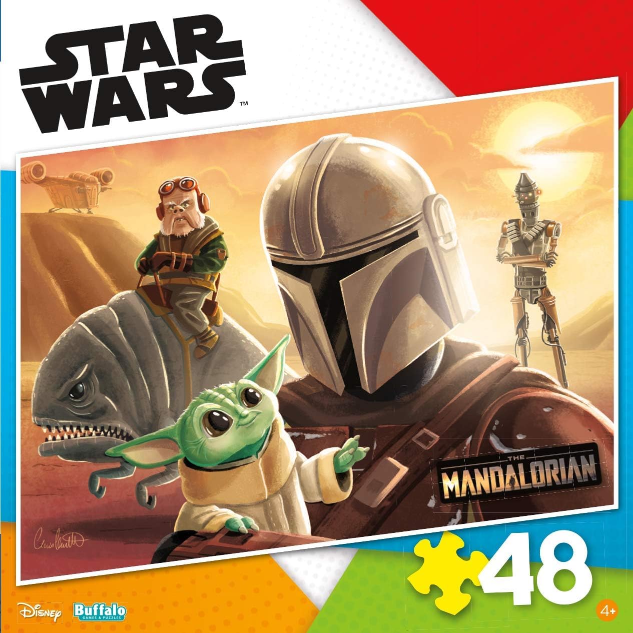 Buffalo Games - Star Wars - Precious Cargo - 48 Piece Jigsaw Puzzle for Families -Challenging Puzzle Perfect for Game Nights - Finished Size is