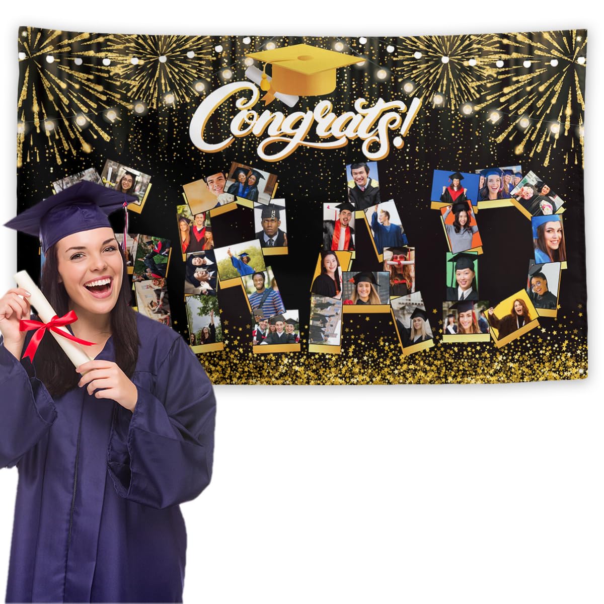 SICOHOME Abschlussdekoration 2024 – Banner & Wirbel Für Kindergarten-Partys
