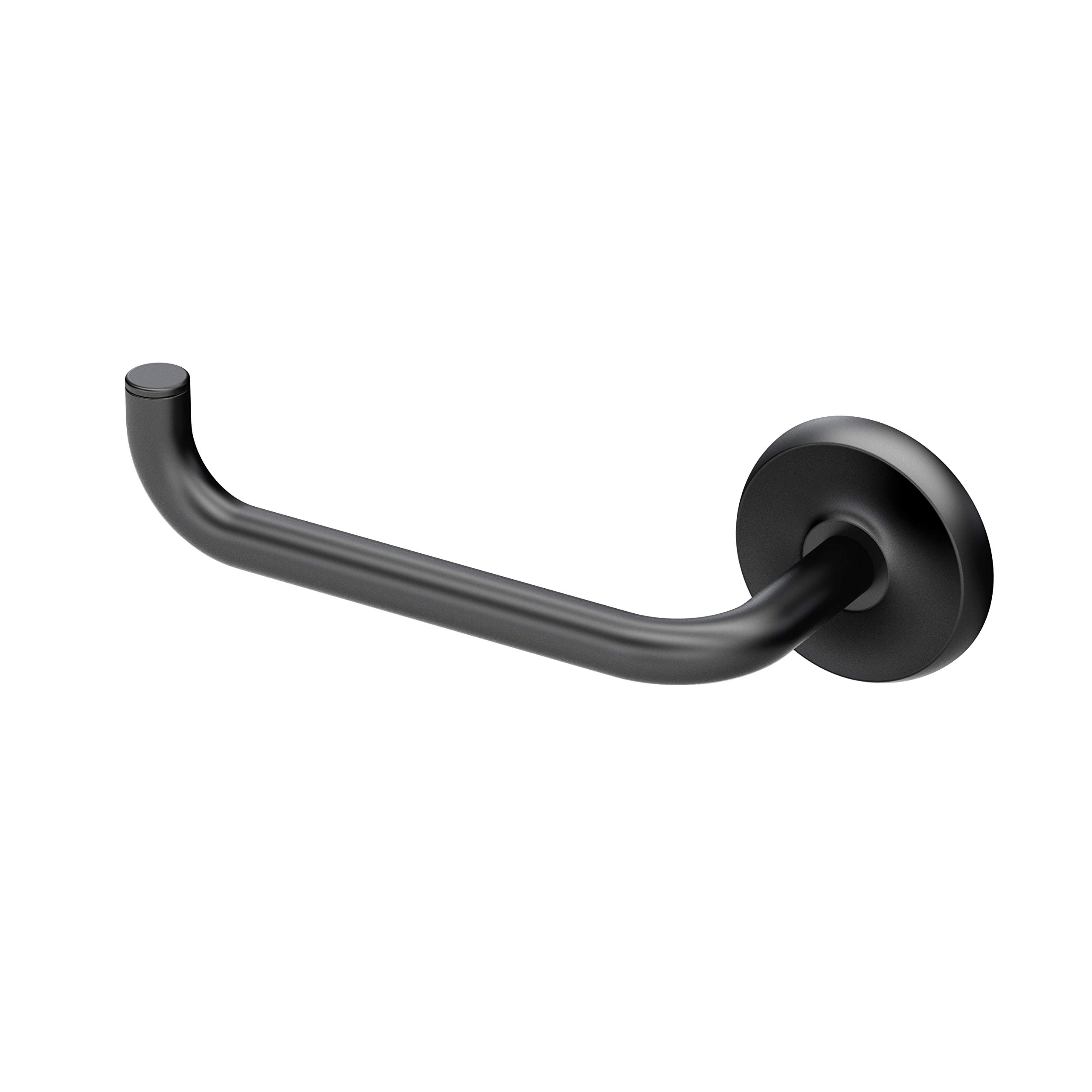 Gatco 5370MX Desinger II Euro Toilet Paper Holder, Matte Black/Wall Mount Toilet Tissue Paper Holder for Bathroom