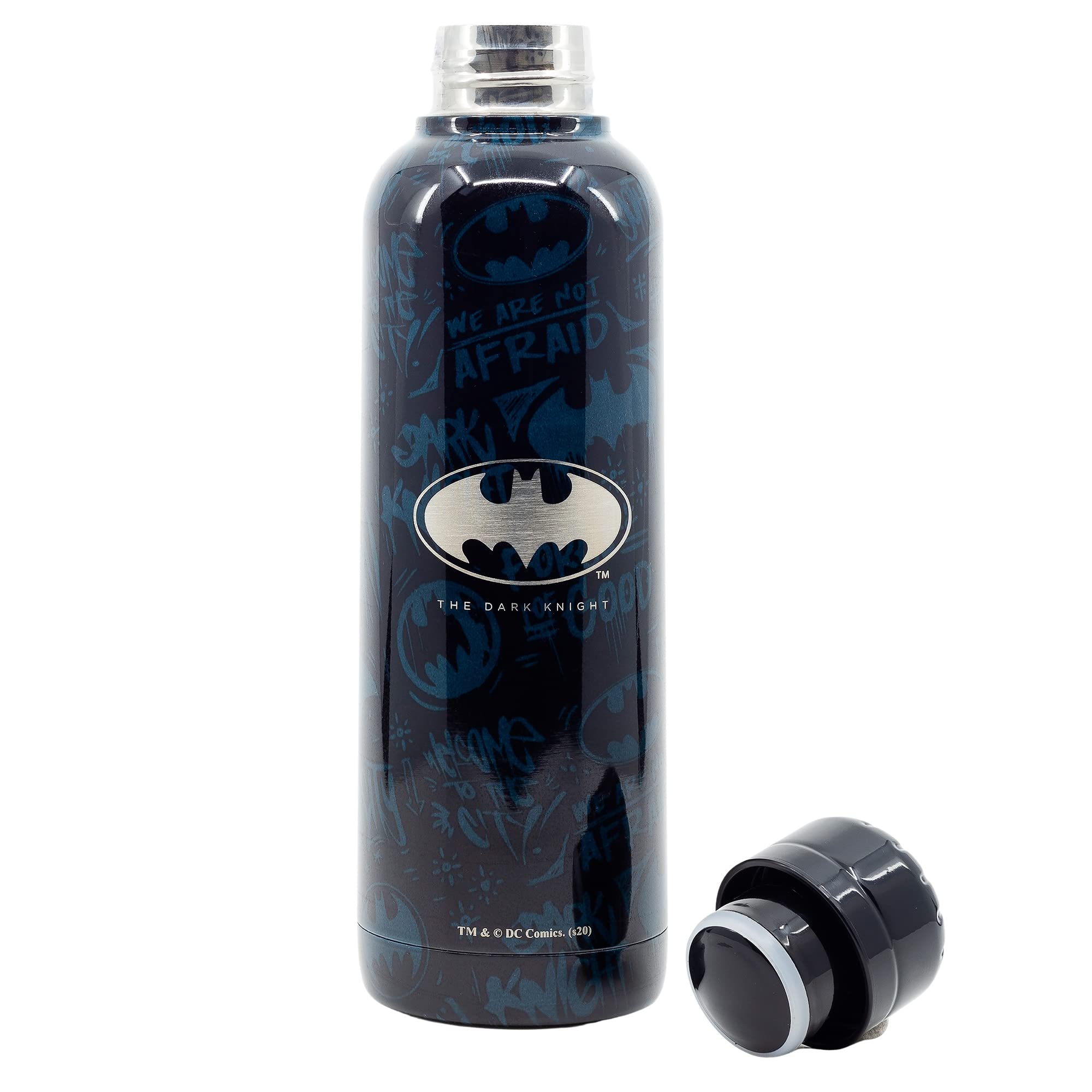 Stor Marvel - Bouteille transportable en Acier Inoxydable - Gourde réutilisable Batman - 515 ML