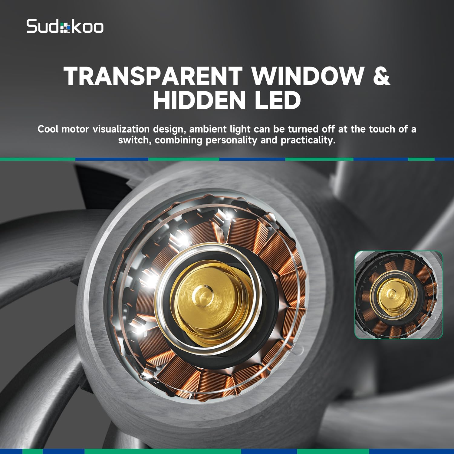 Sudokoo MACH120 3IN1 Wentylator Obudowy, 3X120mm Cichy Wentylator PWM, Grubość 30mm, 500-3000 RPM, LCP+40% Włókna Szklanego, Korekcja Równowagi Dynamicznej, Silnik FOC, 6 Lat Gwarancji, Czarno-Szary