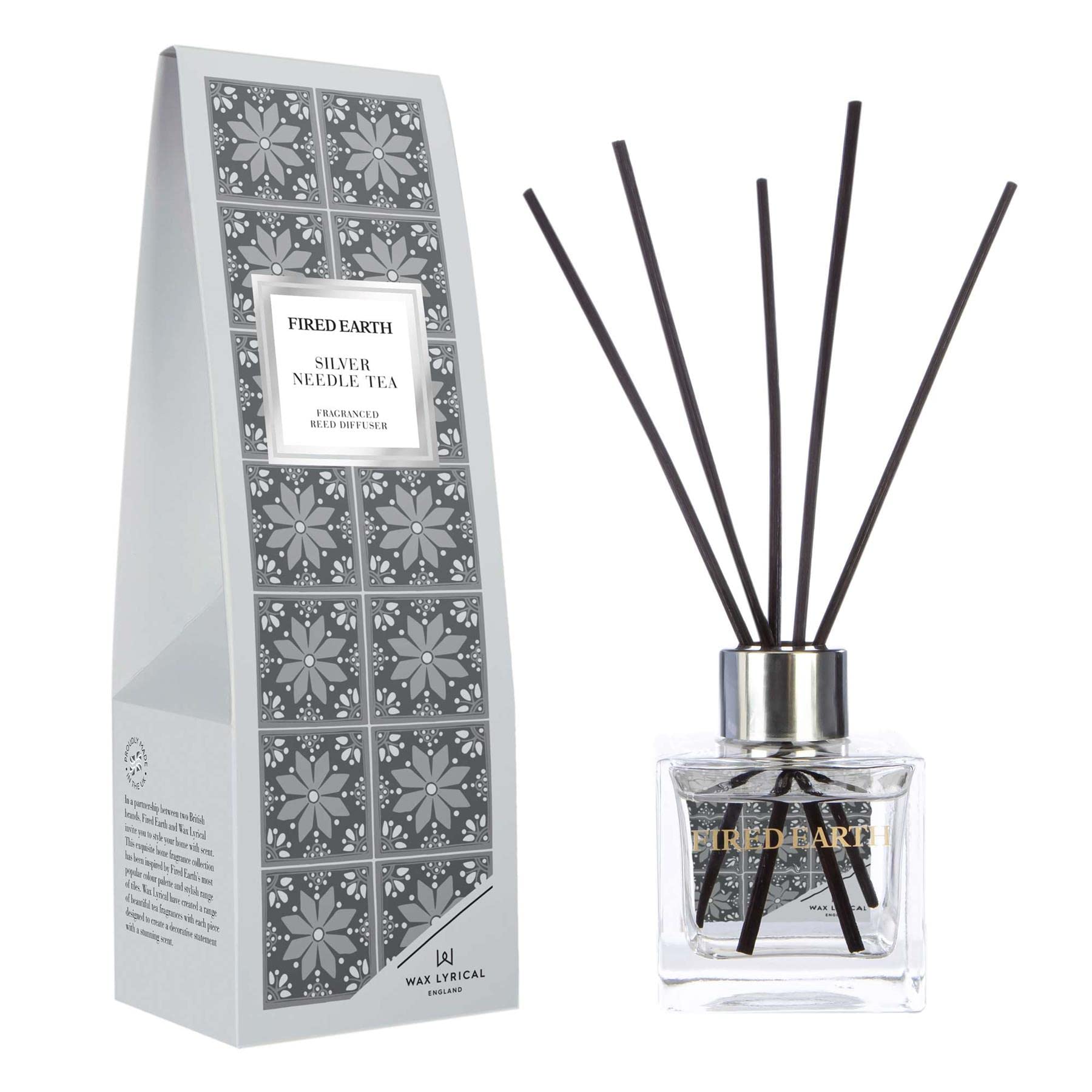 Fired Earth Reed Diffuser, Grey, 100ml