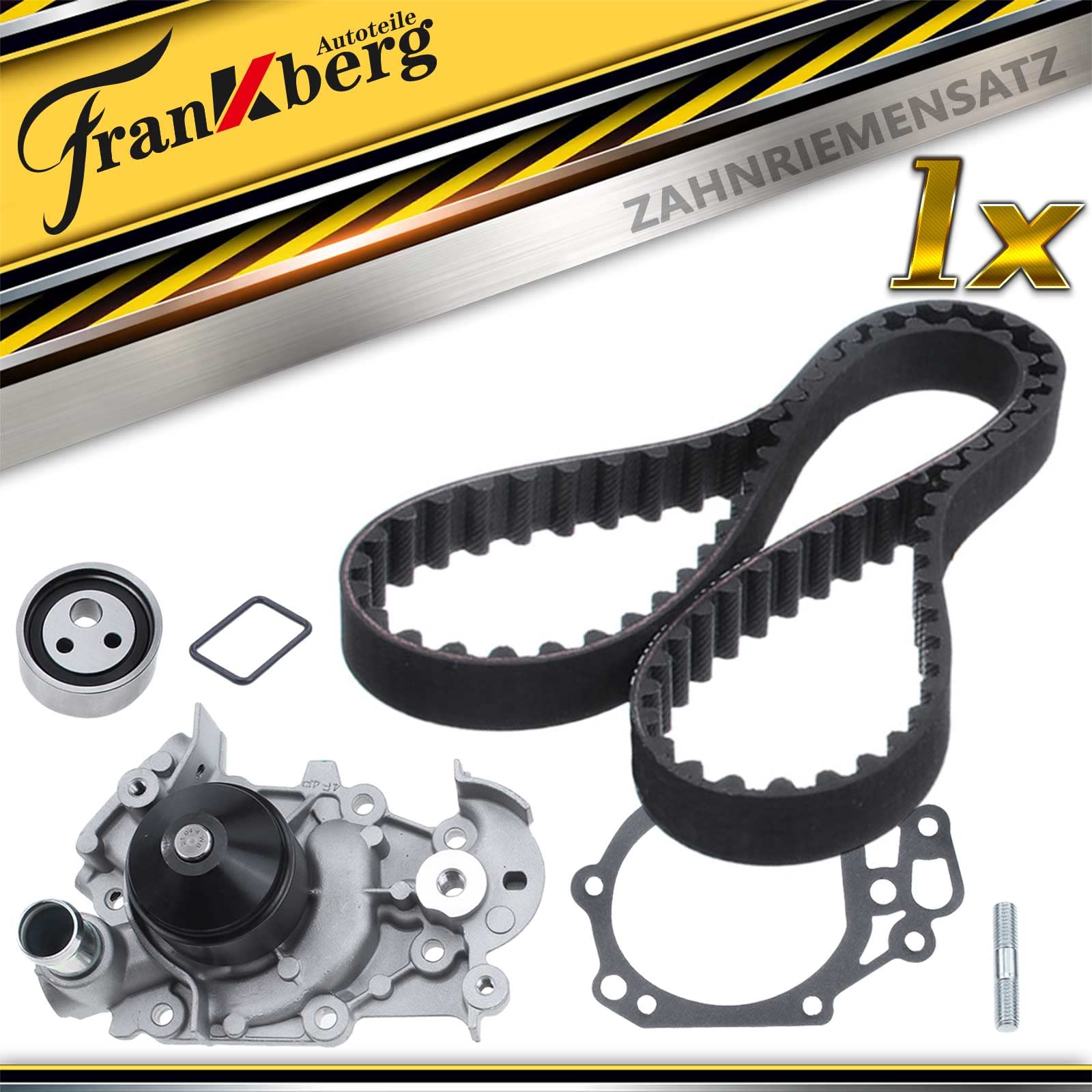 Frankberg Kit cinghia dentata Set cinghia dentata Compatibile con Twingo II CN0 1.2 Twingo I C06 1.2 KuFino atar Furgone X76 1.2 Kangoo KC0/1 1.2 Kangoo Express FC0/1 1.2 VKMS060102,K+15454XS-2