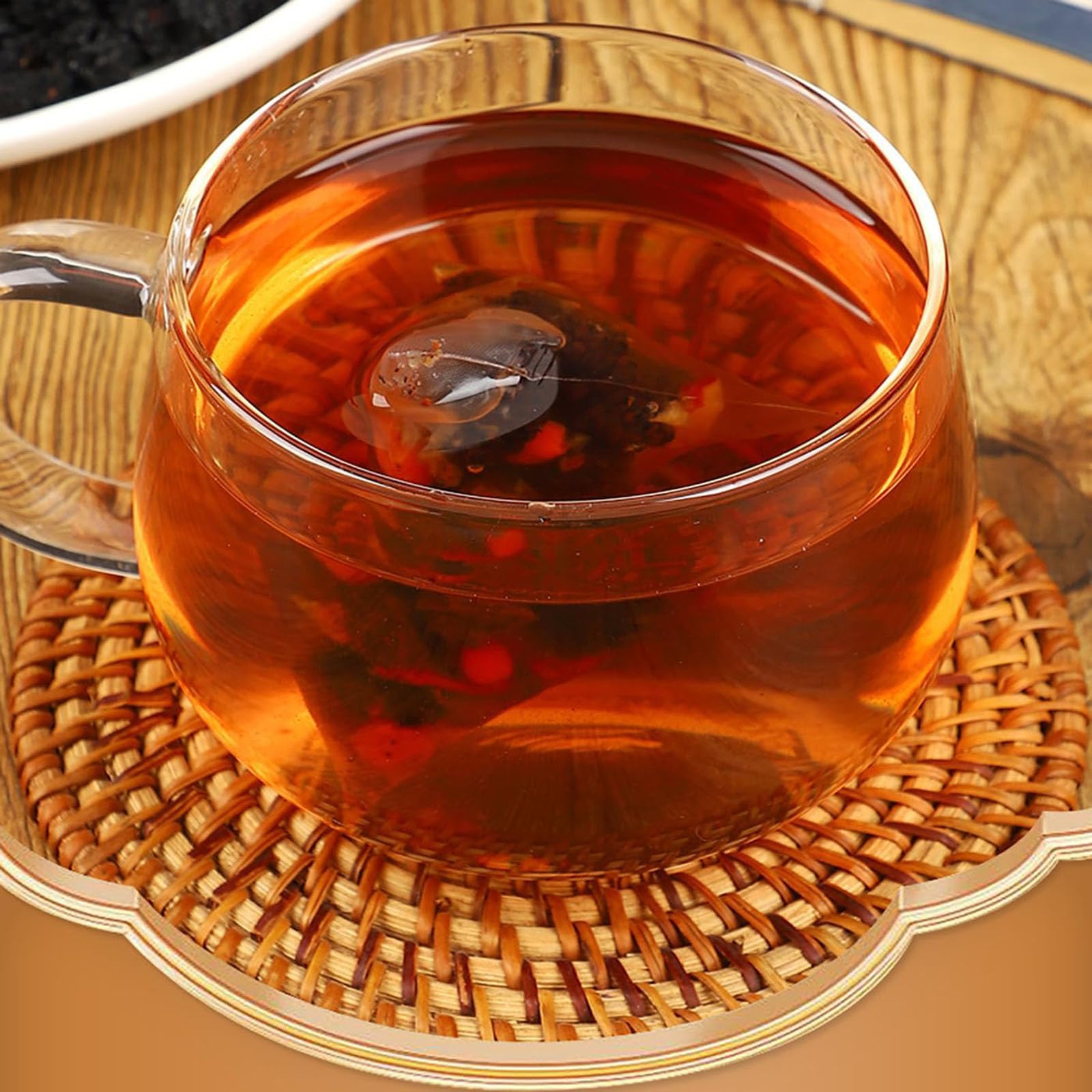 Kidney Tea Formula Ginseng Five Treasure, 20 Bags Ginseng Treasures Tea, Natural and Organic Ingredients (1Set)