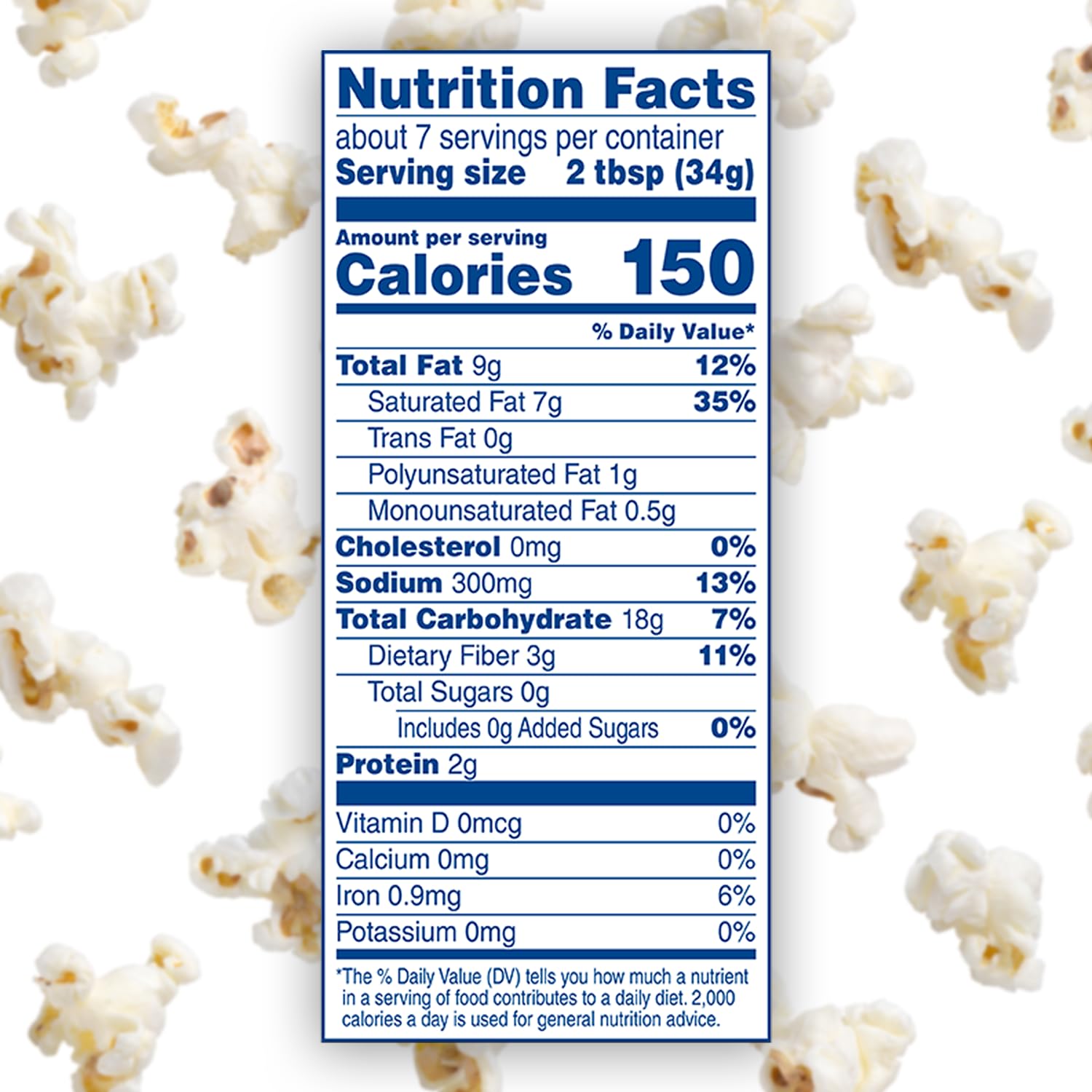 Vogel All-in-one Coconut Oil Buttery Flavored Popcorn, for 6oz. Popcorn Machine, 8oz. (Pack of 36)