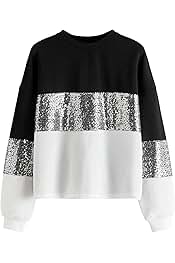 Sparkle sweatshirt womens Clearance
