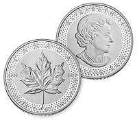 Vista 2 de Conjunto de 2 monedas de edición limitada Pride of Two Nations 2019 (Águila Americana de Plata y Maple Canadiense)