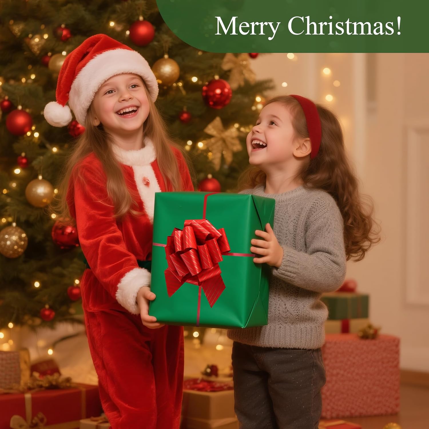 12 PCS Christmas Bows for Gift Wrapping,5 inch Large Xmas Holiday Pull Bows for Present,Gift Baskets,Wine Bottles,Bouquet,Christmas Wrapping Decorations [Mix Color] - Image 3