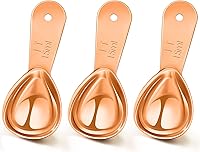 Vista 7 de Patelai 3 Piezas Cuchara de Café Cucharas Medidoras Cucharadas de Acero Inoxidable Cucharas de Café Mango Corto Cucharada para Té Azúcar Regalos