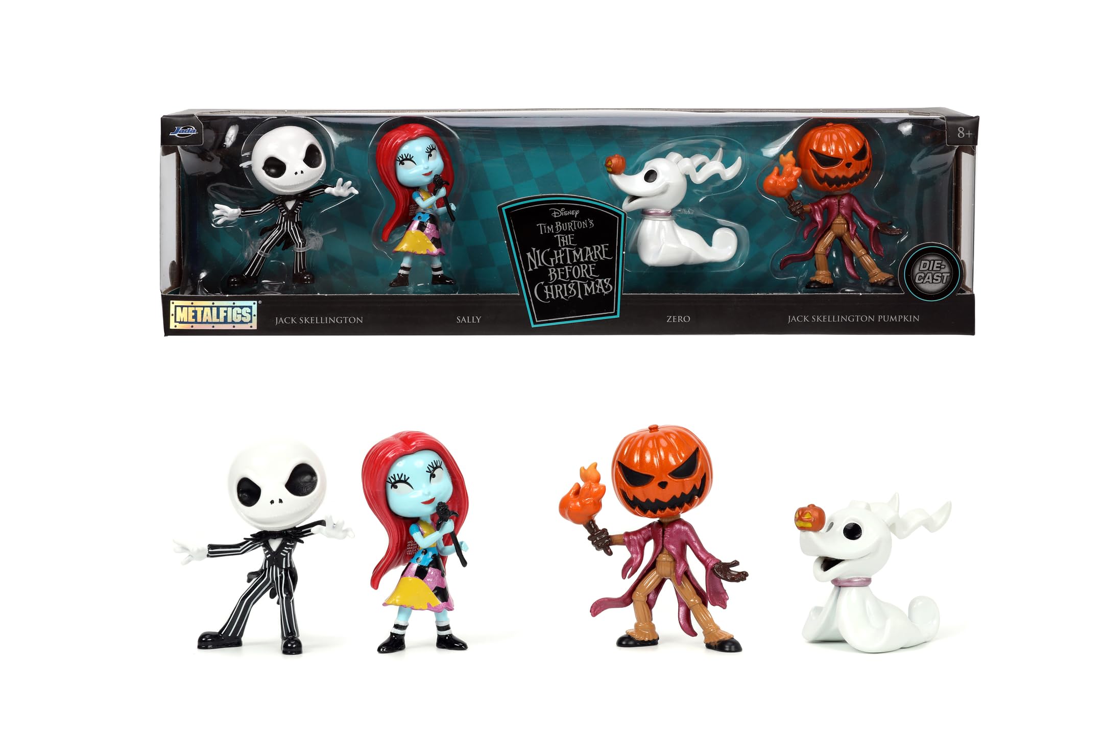 Jada - Set of 4 Nightmare Before Christmas Nanofigures, Metalic, 4 cm, Collectables, Official Disney License (253075005) - Image 4