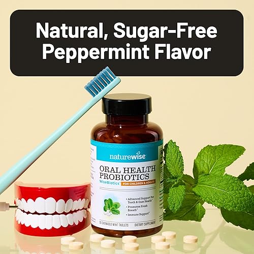 Miniatura 9 de Probióticos masticables para salud oral NatureWise protección clínicamente comprobada para dientes y encías  1 1